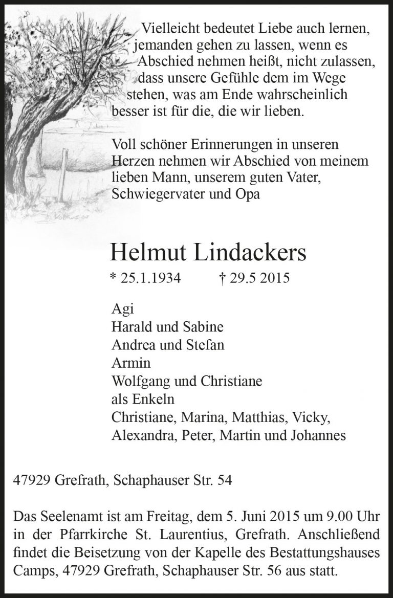 Helmut Lindackers