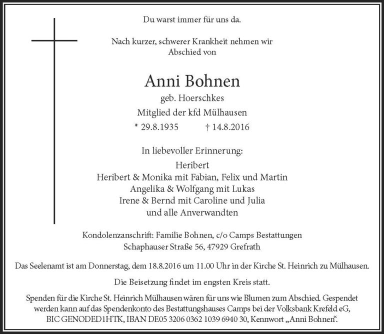 Anni Bohnen