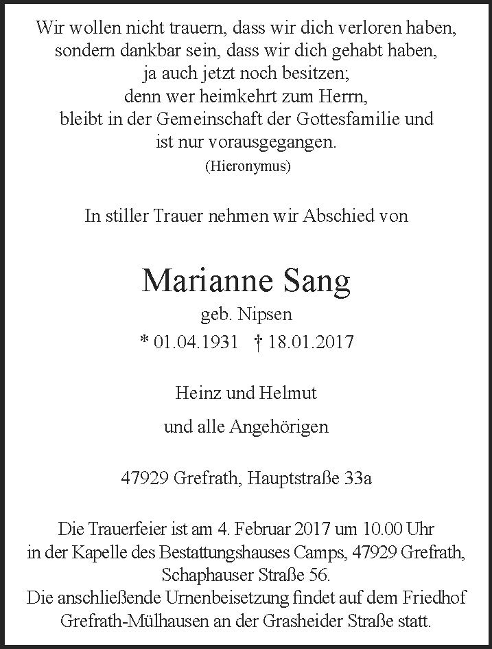Marianne Sang