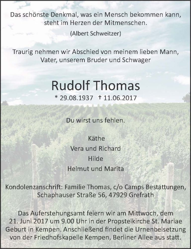 Rudolf Thomas