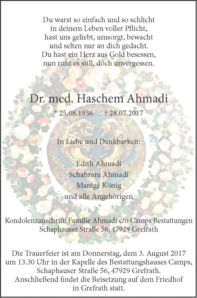 Dr. med. Haschem Ahmadi