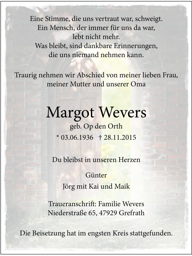Margot Wevers