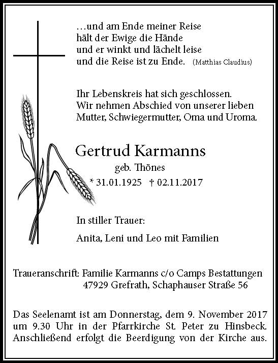 Gertrud Karmanns