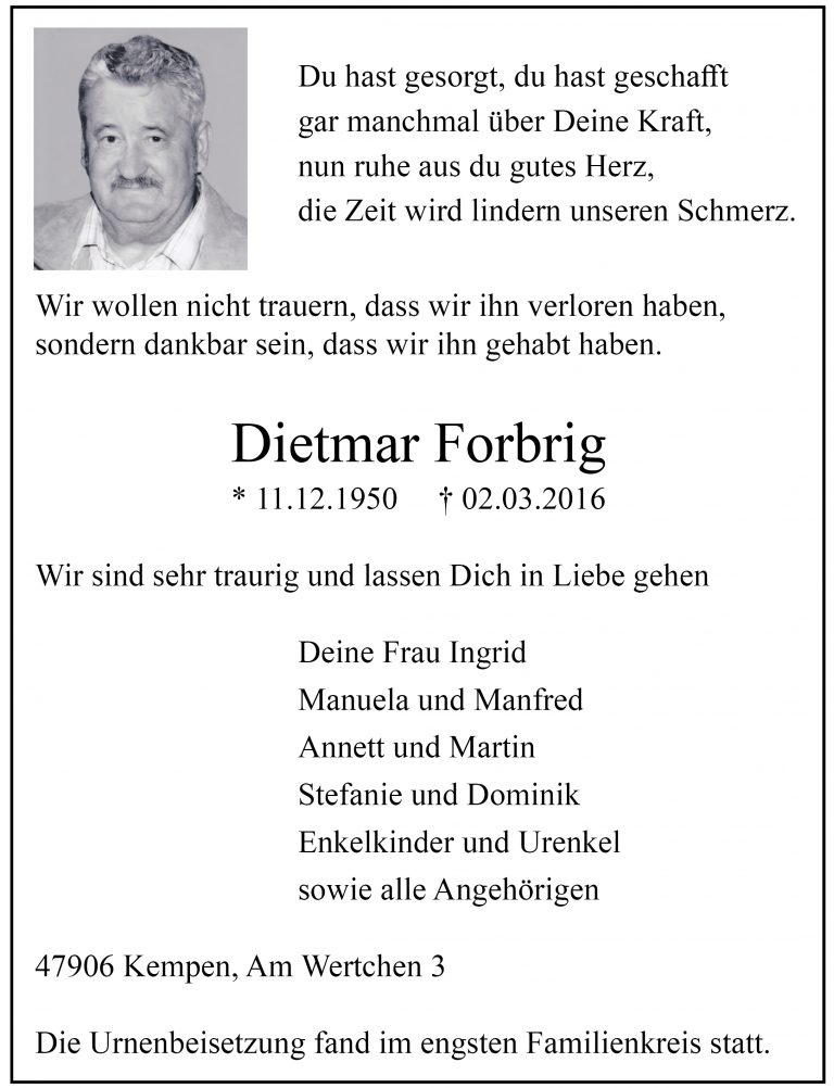 Dietmar Forbrig