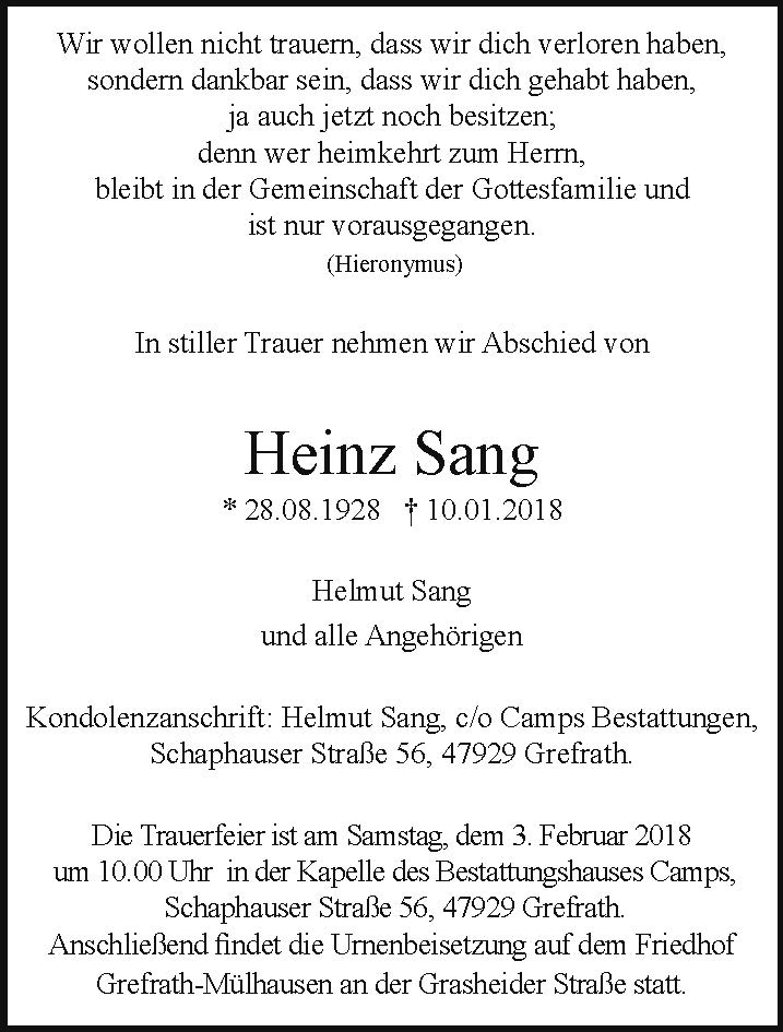 Heinz Sang