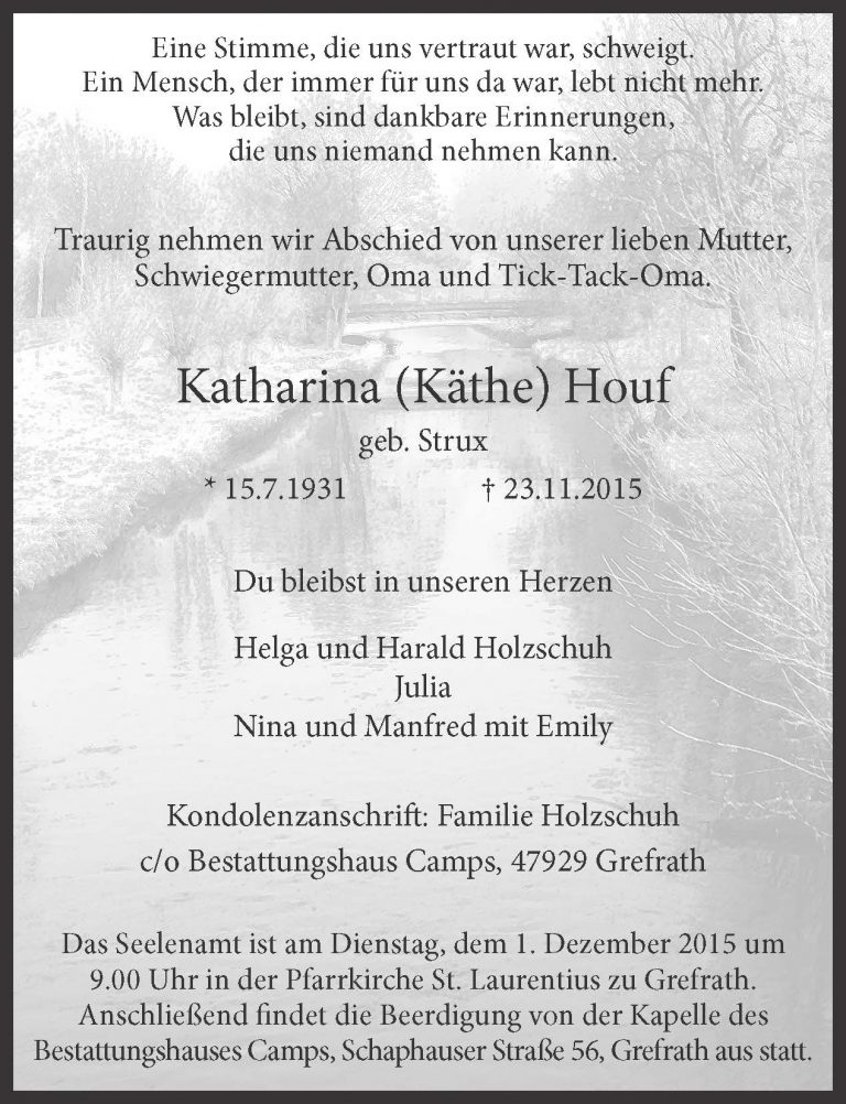 Katharina (Käthe) Houf