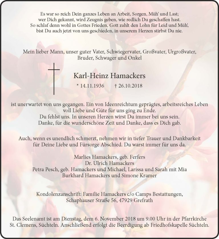 Karl-Heinz Hamackers