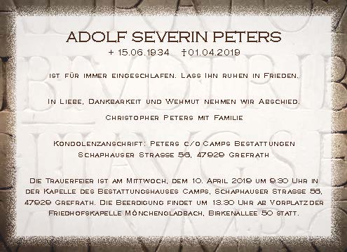 Adolf Severin Peters
