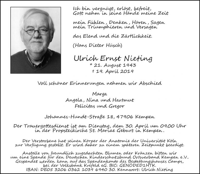 Ulrich Ernst Nieting
