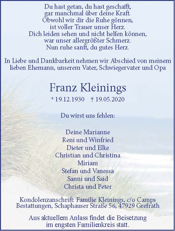 Franz Kleinings