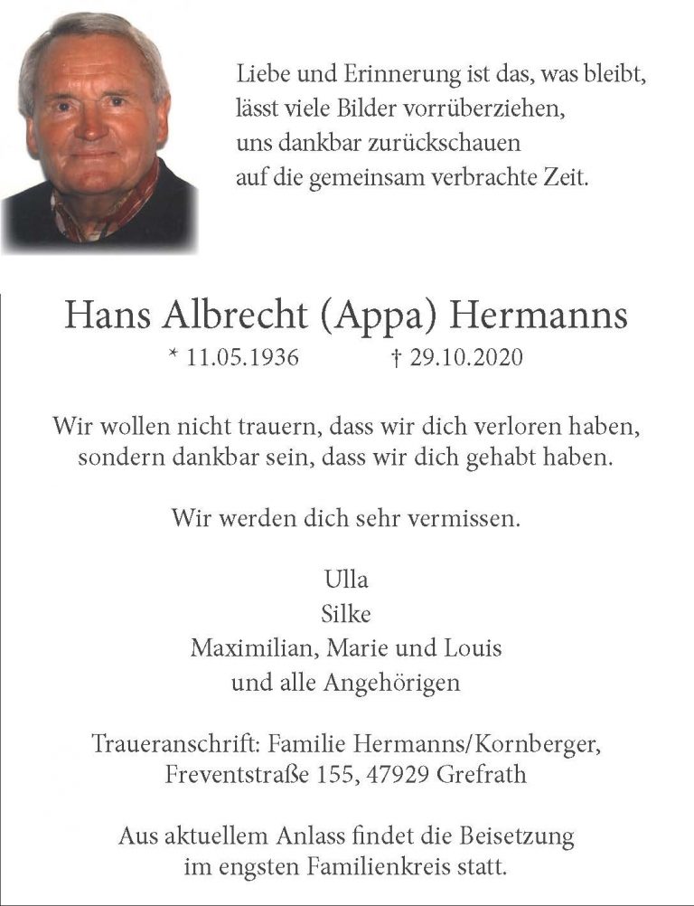 Hans Albrecht Hermanns