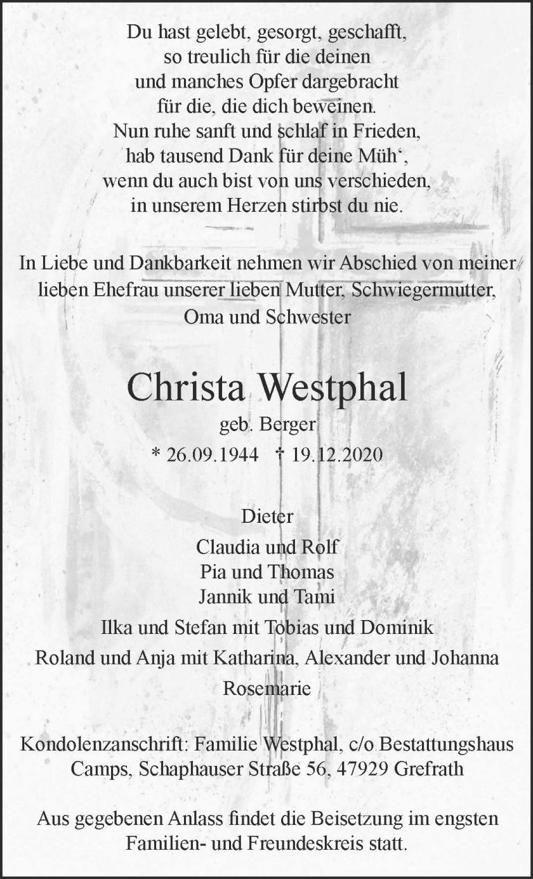 Christa Westphal