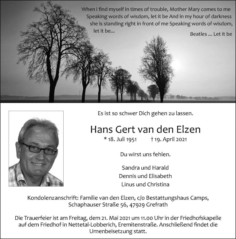 Hans Gert van den Elzen