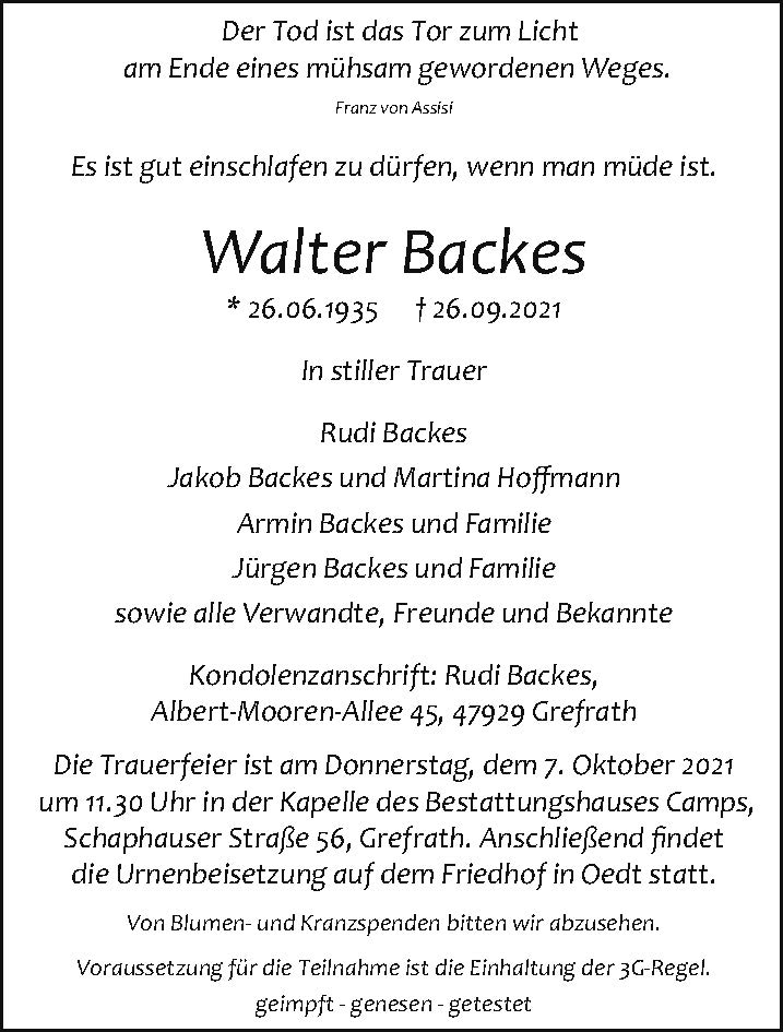 Walter Backes