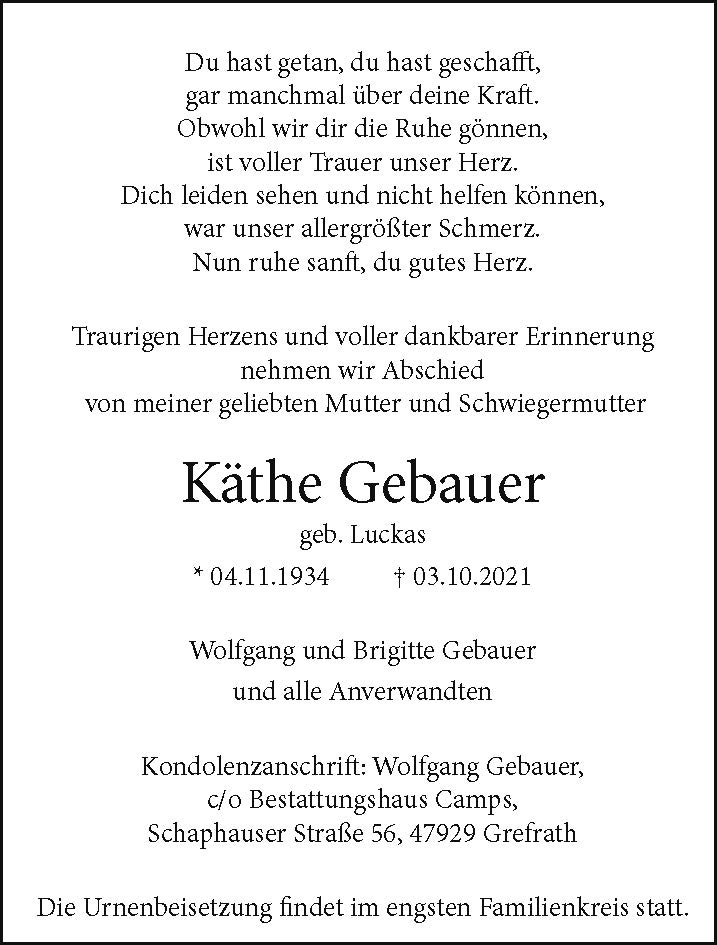 Käthe Gebauer