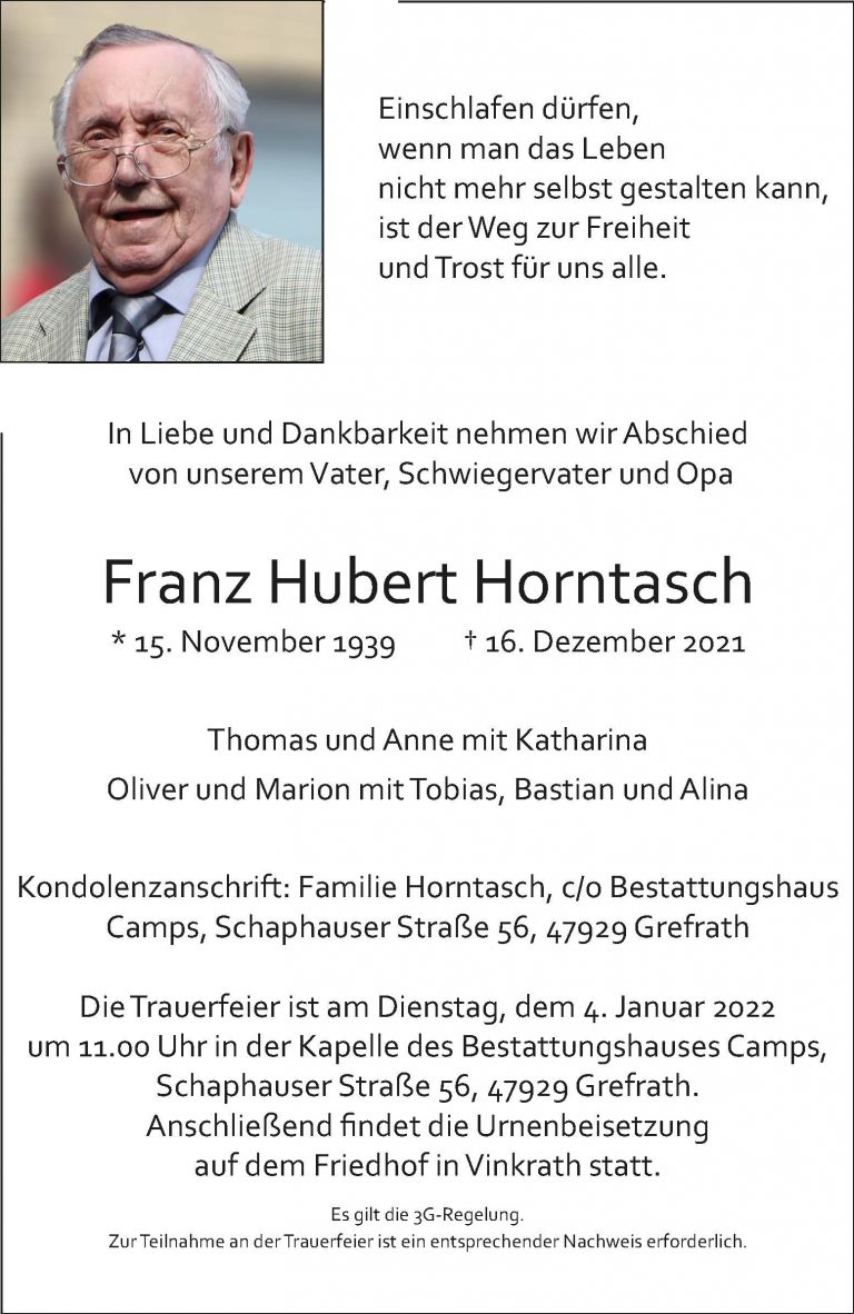 Franz Hubert Horntasch