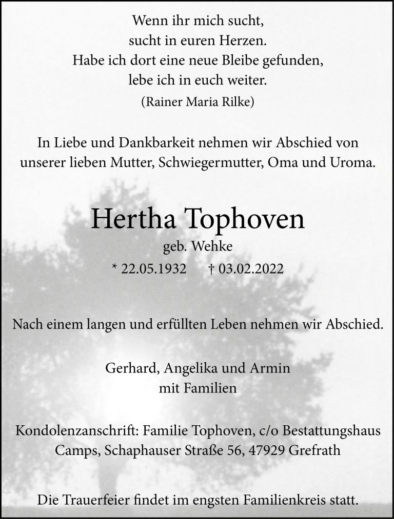 Hertha Tophoven