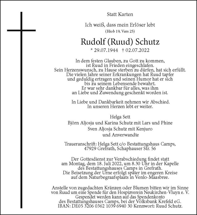Rudolf (Ruud) Schutz
