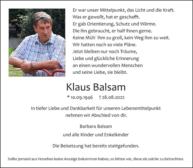 Klaus Balsam