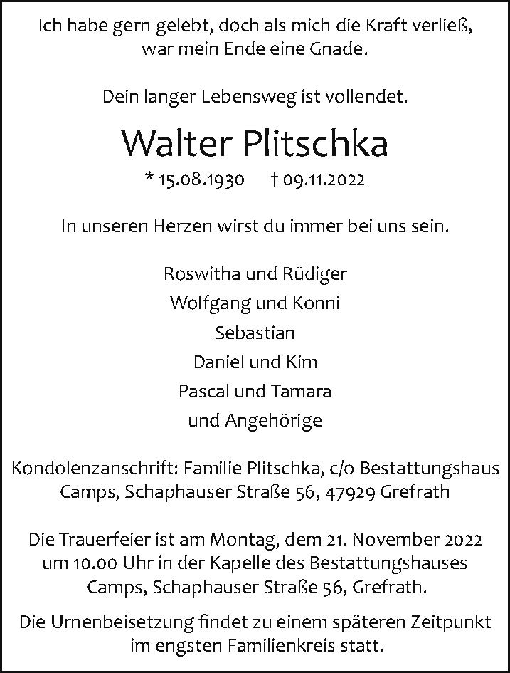 Walter Plitschka