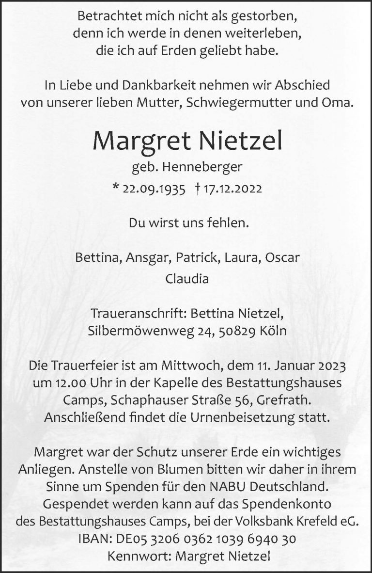 Margret Nietzel