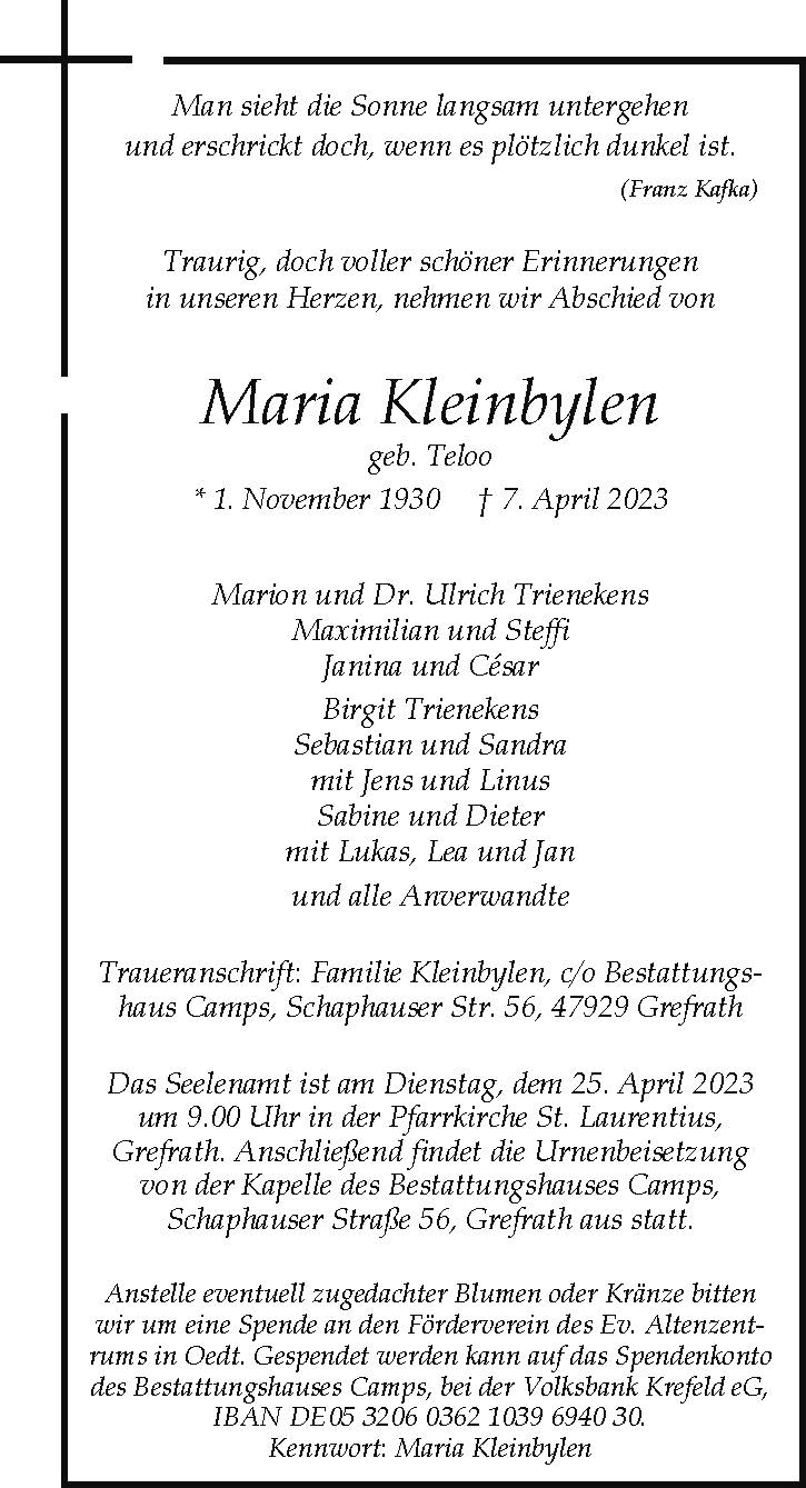 Maria Kleinbylen