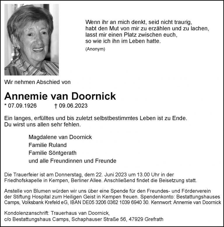 Annemie van Doornick