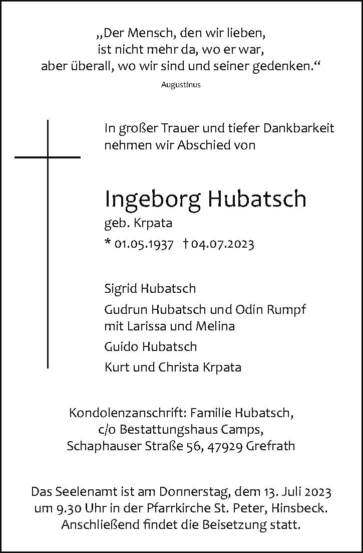 Ingeborg Hubatsch