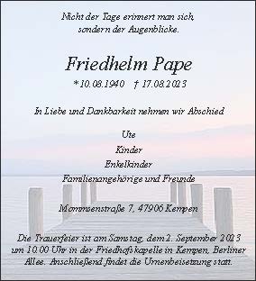 Friedhelm Pape