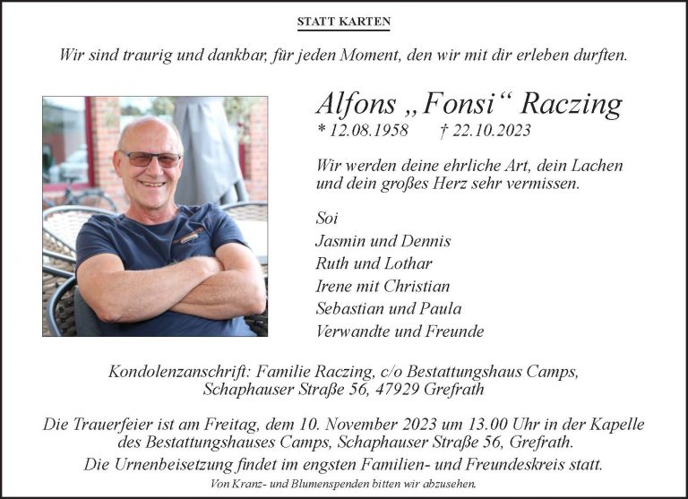 Alfons “Fonsi” Raczing