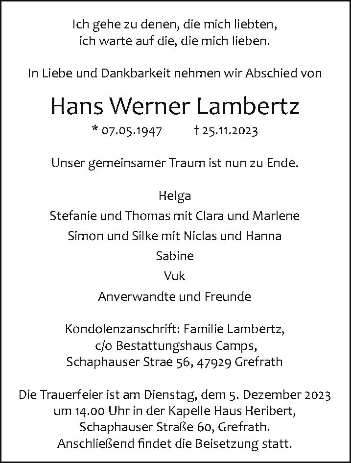 Hans Werner Lambertz