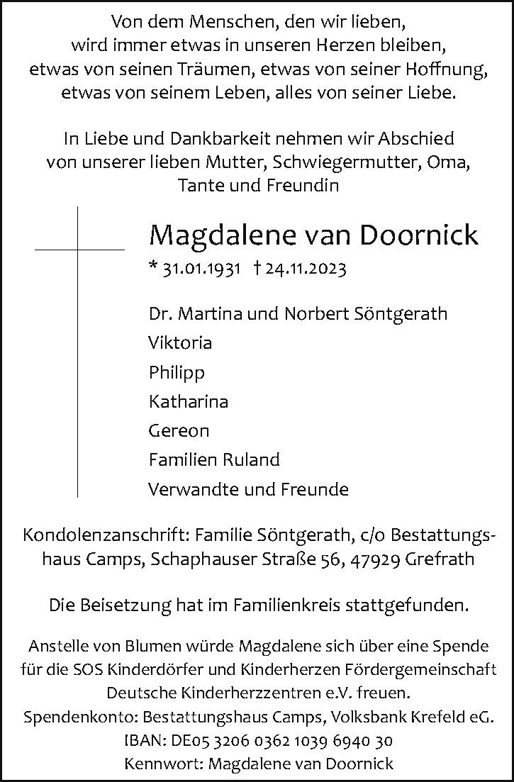 Magdalene van Doornick