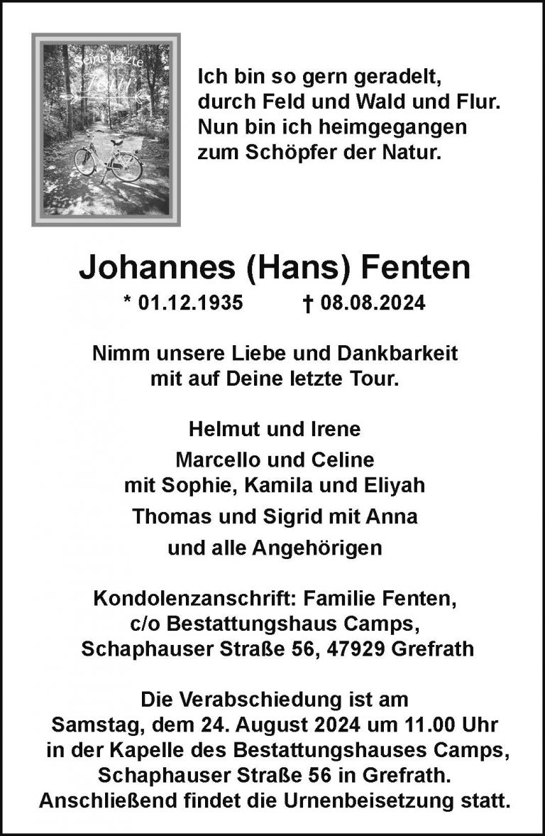 Johannes (Hans) Fenten