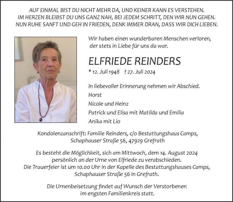 Elfriede Reinders