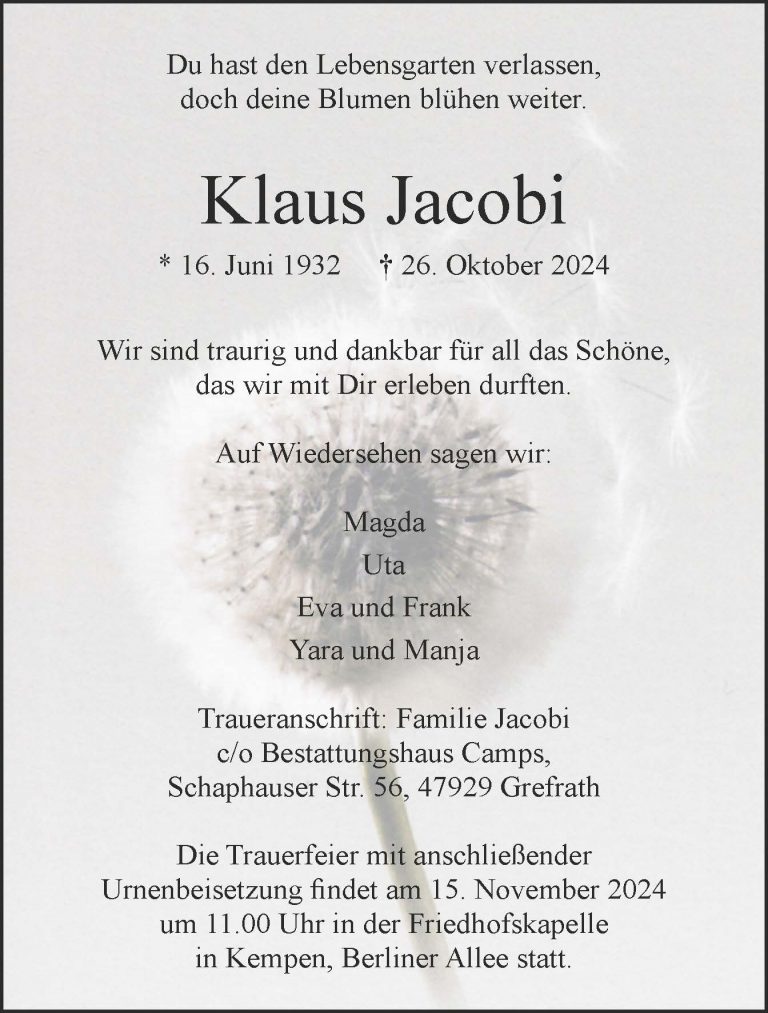 Klaus Jacobi
