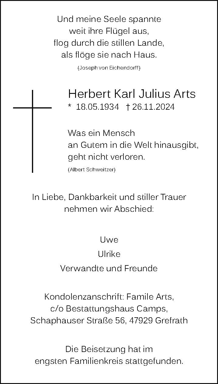 Herbert Karl Julius Arts
