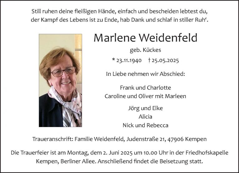 Marlene Weidenfeld
