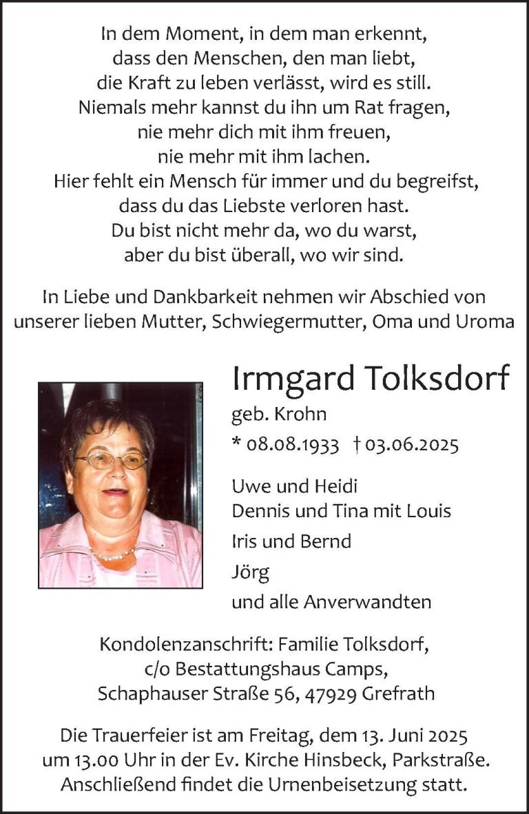 Irmgard Tolksdorf